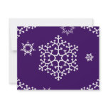 snowflakes_on_dark_purple custom invitation