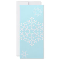 snowflakes_on_light_blue customized rack card