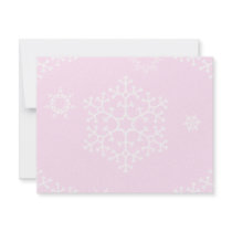 snowflakes_on_light_pink personalized invitations