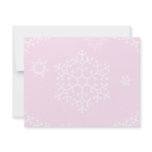 snowflakes_on_light_pink personalized invitations