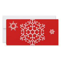 snowflakes_on_red photo cards by CreativeColours snowflakes_on_red photo cards