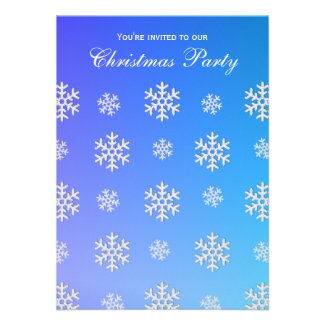 Snowflakes Party Invitations