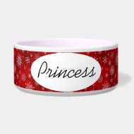 Snowflakes petbowl