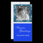 Snowflakes Photo Card for Holidays photo cards