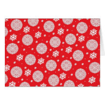 'Snowflakes' red Card