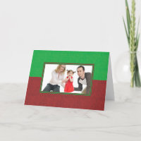 Snowflakes - Red & Green card