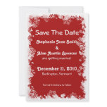 Snowflakes Save The Date Invitations