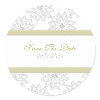 Snowflakes Save the Date Stickers sticker