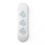 Snowflakes Skateboard Deck
