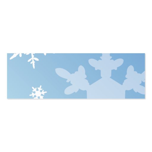 Snowflakes - Skinny Business Cards (back side)