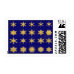 Snowflakes & Stars Postage Stamps Navy