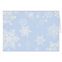 Snowflakes Thank You Card