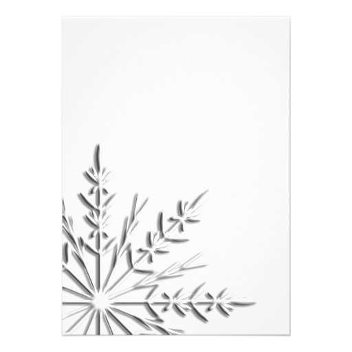 Snowflakes Wedding Invitation