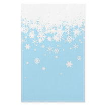 Snowflakes (white, blue background) stationery