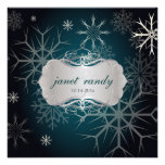 Snowflakes, Winter  Wedding Invitations