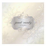 Snowflakes, Winter  Wedding Invitations