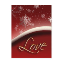 Snowflakes with Love postcards