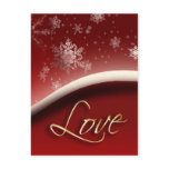 Snowflakes with Love Post Cards