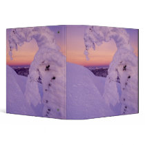 Snowghost in the Whitefish Range at Twilight Vinyl Binder