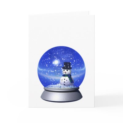 Snowglobe Greeting Cards by DreamWarrior