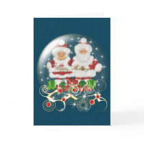 Snowglobe Christmas Card
