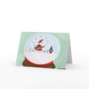 Snowglobe holiday greeting card