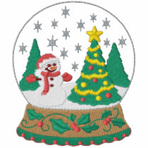 SnowGlobe Snowman embroidered shirts by Embroidery4U SnowGlobe Snowman embroidered shirts