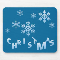 Snowing Christmas mousepads by tshirtdujour Snowing Christmas mousepads