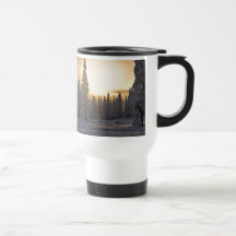 Snowing Winter Morning Mugs