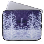 Snowing Winter Night laptop sleeves