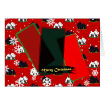 Snowing Xmas Scotties and Westies cards