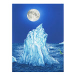 Snowland Iceberg Under the Full Moon posters