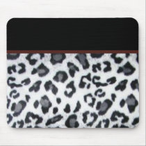 snowleopard with black trim mousepads