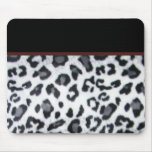 snowleopard with black trim mousepads