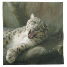 SnowLeopardBCR003 Cloth Napkins