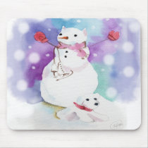 snowma mousepads by lolly713 snowma mousepads