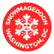 SNOWMAGEDDON WASHINGTON, DC STICKERS