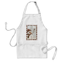 Snowman and Bird Apron by 13BlackCatsDesigns Snowman and Bird Apron