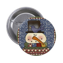 Snowman and Bluebird buttons