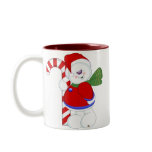 Snowman and Candycane mugs