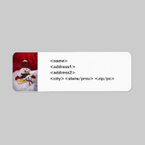 Snowman and Christmas Gifts Avery Label labels