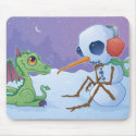 Snowman and Dragon Mousepad