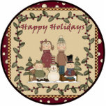 Snowman And Family Ornament