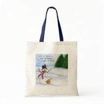 Snowman and Kitty Bag