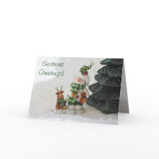 Snowman and Raindeer card