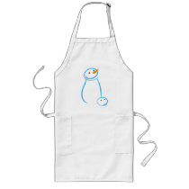 Snowman and Steve Sketch aprons