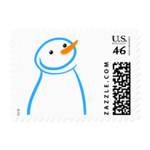 Snowman and Steve Sketch postage