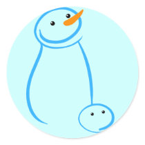 Snowman and Steve Sketch stickers