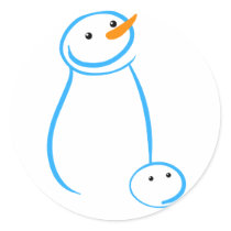 Snowman and Steve Sketch stickers