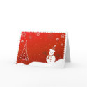 Snowman and tree - Card